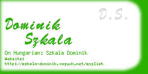 dominik szkala business card